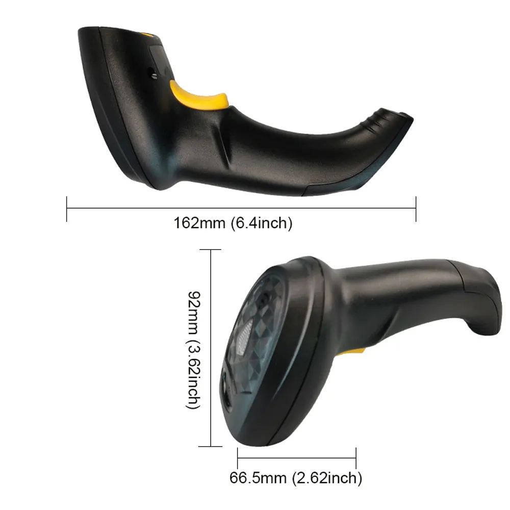 Сканер штрих-кода HBAPOS проводной 2D Ручной 1D считыватель QR PDF417 сканирующая машина