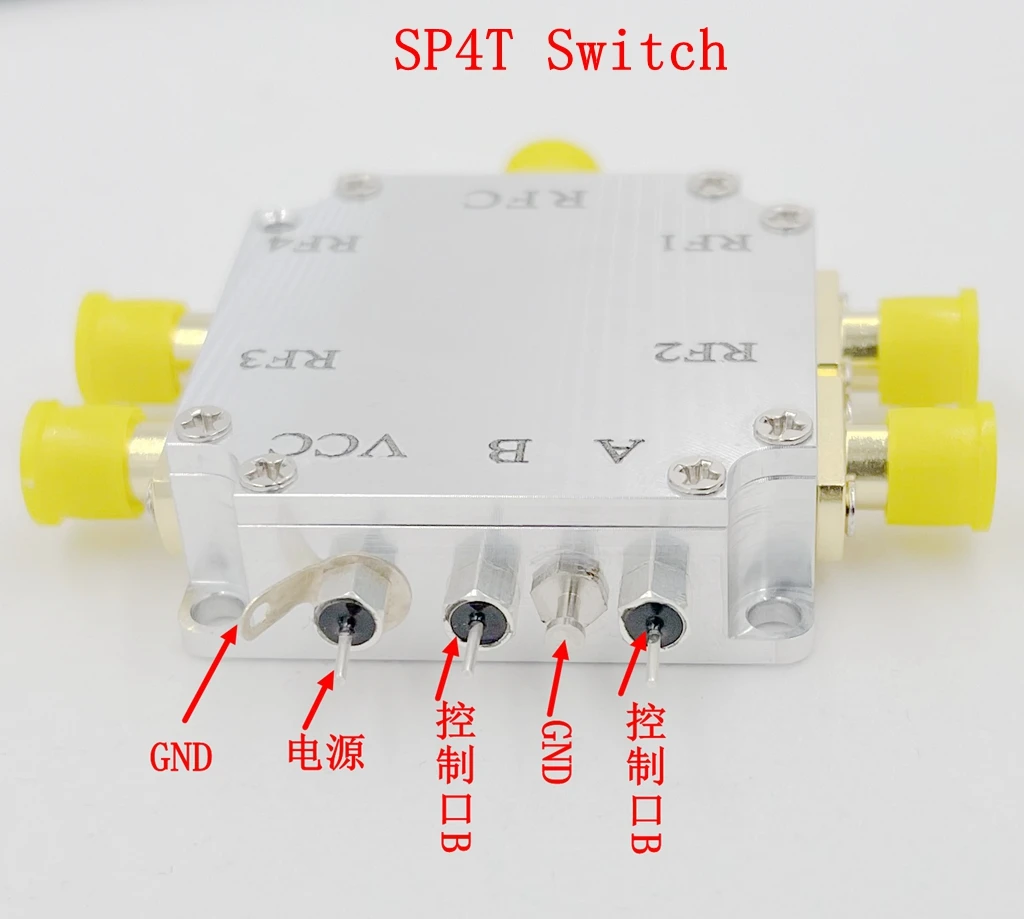 SP4T переключатель 1M-3GHz / 10MHZ-6GHz RF однополюсный 4 изолированный низкие вносимые