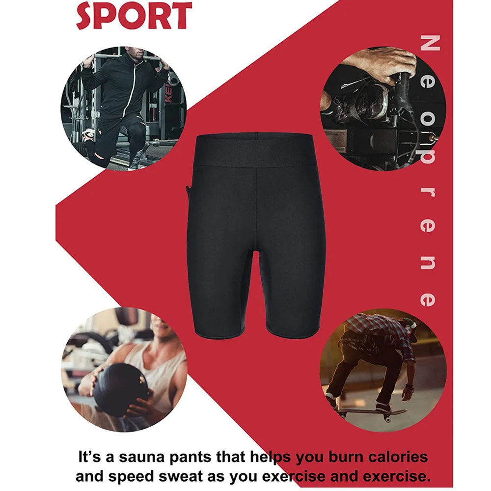 Men's Sauna Suit Pants Body Shaper Vest Heat Sweat Warm Weight Loss Slim Workout Neoprene Bodysuit Sauna Sports Shorts Corsets