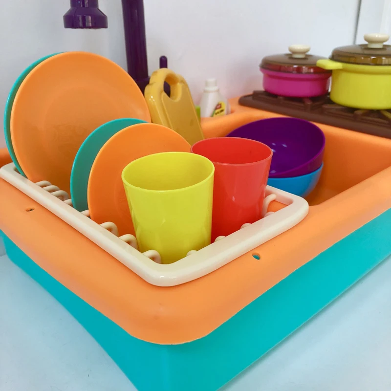 Игрушка для кухни игрушки детей имитация автоматическая мойка кухонная раковина