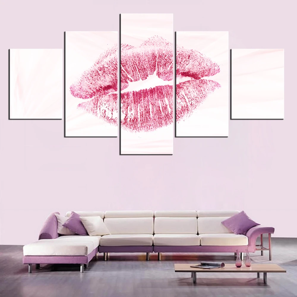 

5 Pieces Panel Modern Canvas love Painting Wall Art The Picture For Home Decoration print Giclee Artwork For Wall Decor