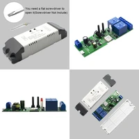 smart home automation wifi rf 2ch 85v 250v switch micro action interlocking self locking module ewelink remote control relay