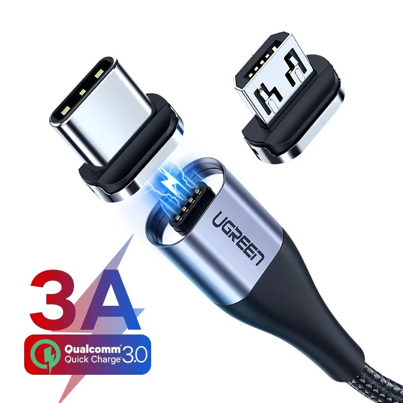 

Магнитный зарядный кабель USB Type-C для быстрой зарядки, магнитный кабель Micro USB для передачи данных, шнур USB