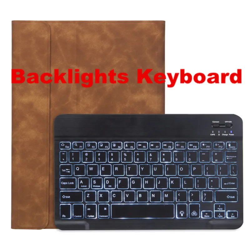 Backlights-BR-BGBBK Съемная Bluetooth клавиатура для iPad 10," A2200 A2198 A2232 смарт-чехол для iPad Air 10,5" A2123 A2152 A2153 - Цвет: Backlights-BR-BGBBK