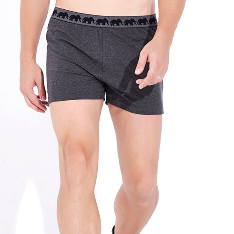 Summer Pajama Shorts Mens Casual Boxer Bottoms Underwear Home Sleep Panties Patchwork Straight Shorts Soft Breathable Underpants