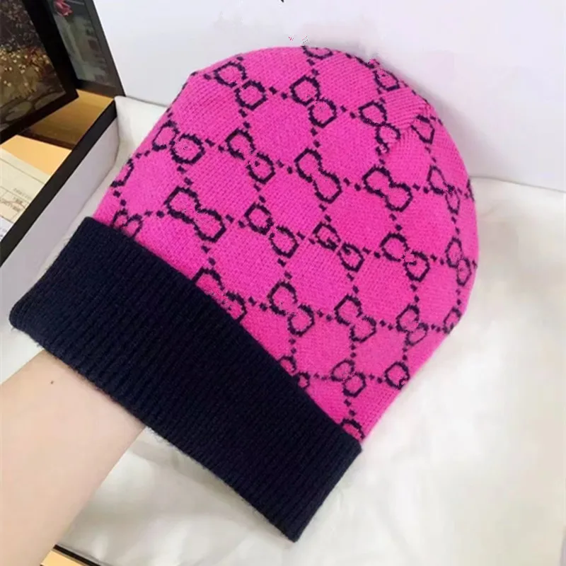 

Unisex Winter Knitted Hats for Women Skullies Cap Beanie Hat Floral Cap Casual Beanies Ladies Warmer Designer Bonnets Wholesale