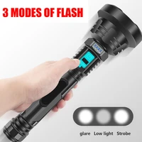 long distance led flashlight super power usb rechargeable flashlight waterproof tactical flashlight built in battery flashlight