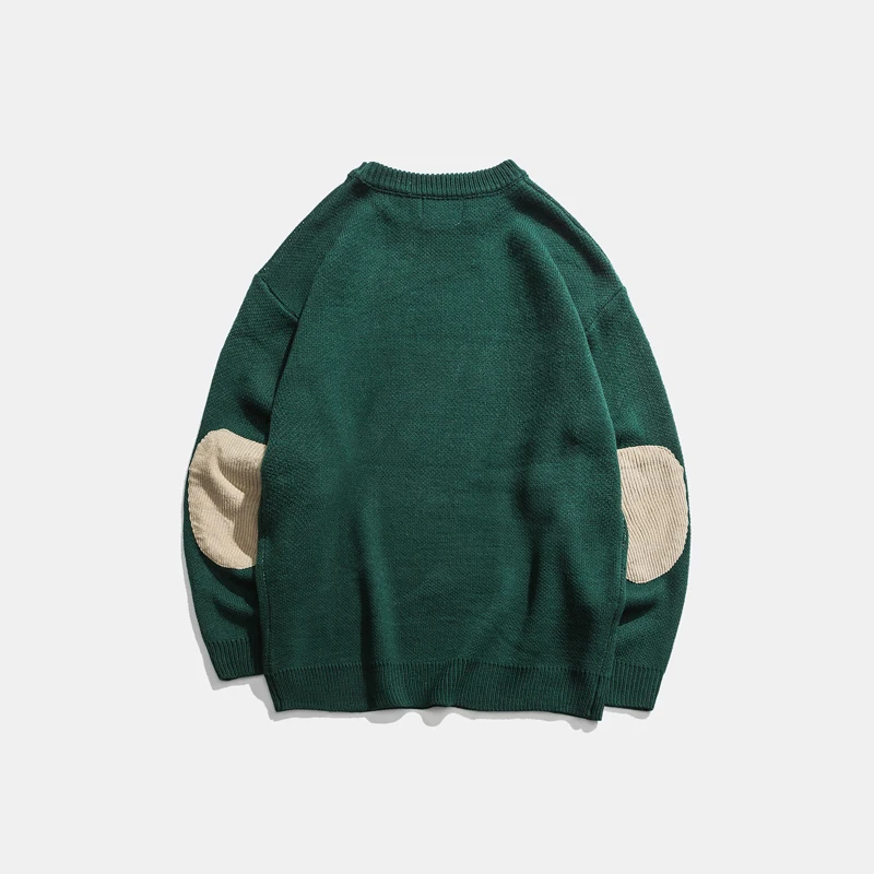 Мужской пуловер с круглым вырезом повседневный акриловый свитер большого