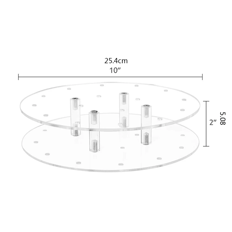 

16 Holes Clear Round Acrylic Lollipop Holder Stand Candy Display Rack Organizer