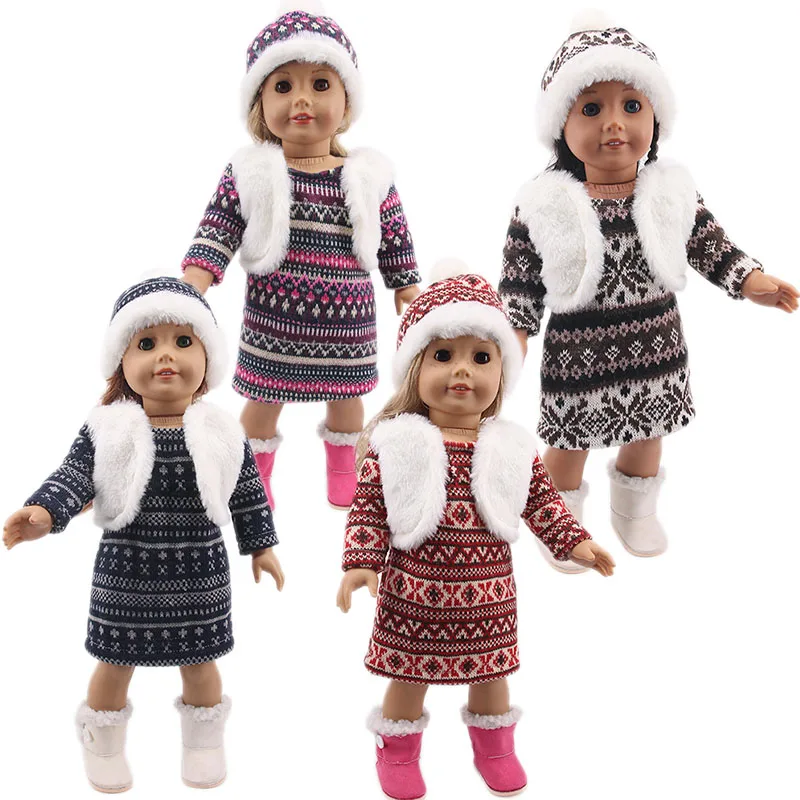 Американские кукольные аксессуары одежда юбки Рождественский комплект для