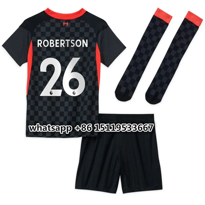 

new kids kit 20 21 shirt M. SALAH MANE FIRMINO VIRGIL MILNER DIOGO J. Robertson Thiago Milner 2020 2021 child sport shirt