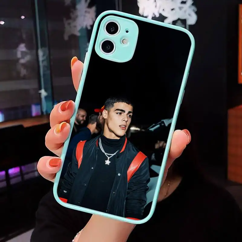 

lunay Phone Case Matte transparent For blue iPhone 12 Mini 11 Pro XR XS Max 7 8 Plus X Back Cover