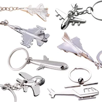 new metal airliner fashion mens and womens keychain couple simulation aircraft zinc alloy car bag pendant creative key chain p