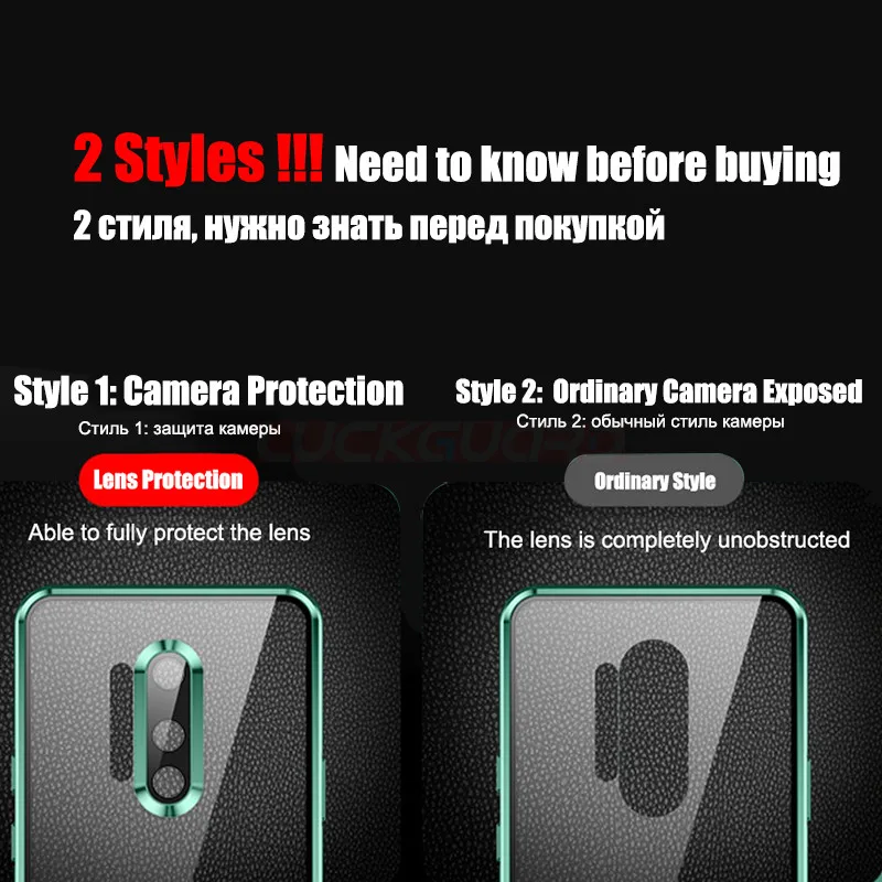 Двойное закаленное стекло магнитный металлический бампер чехол для Oneplus 8 Pro Oneplus8