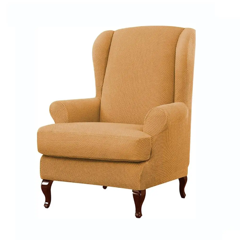 Наклонная рука короля обратно эластичные чехлы на кресла кресло Wingback крыло диван