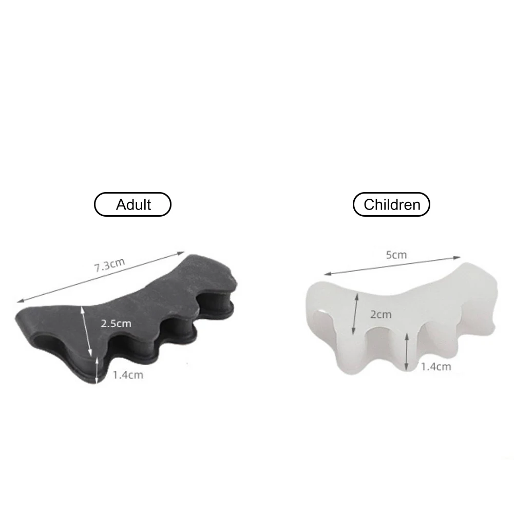 

2pcs Toe Separator Corrector Discomfort Relief Stretchable Hallux Valgus Straightener Treatment Foot Care Tool