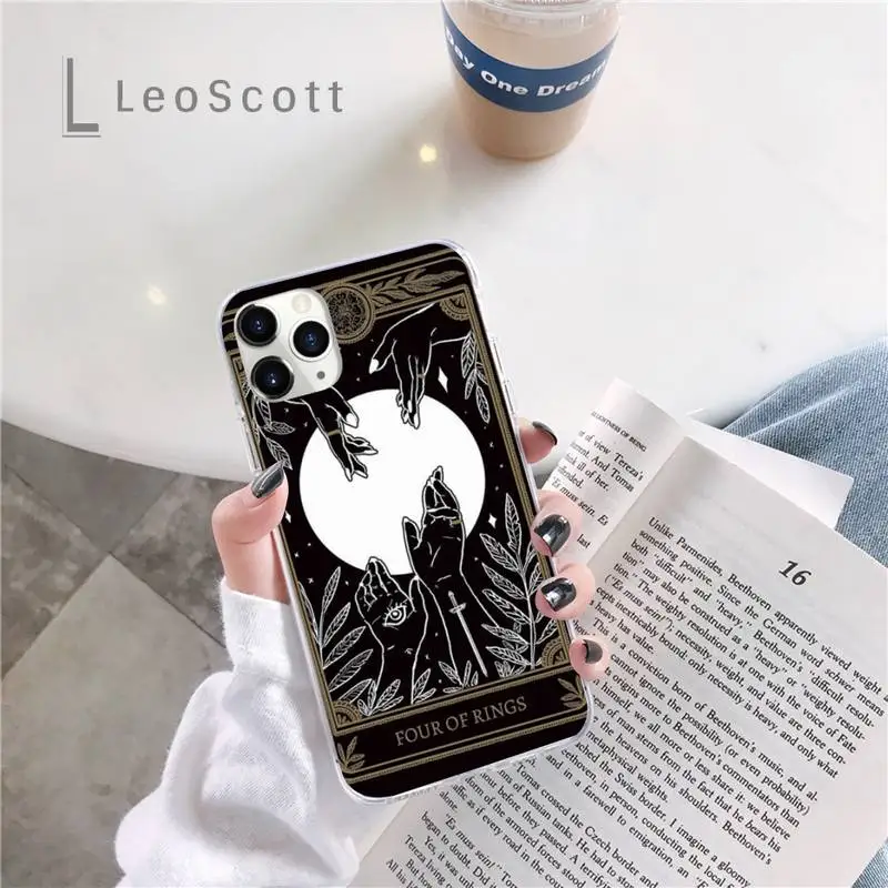 

Death Tarot Phone Case For iphone 12 5 5s 5c se 6 6s 7 8 plus x xs xr 11 pro max mini