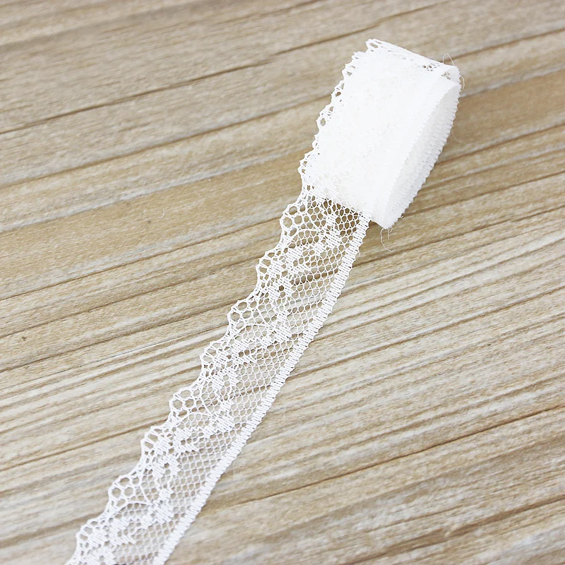 (10 ярдов/рулон) 20 мм цветная кружевная ткань тонкая лента для украшения