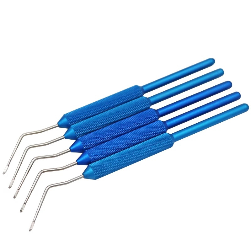 

5PCS Larvae Moving Grafting Needle Blue Stainless Steel Honey Bee Queen Rearing Larva System Move Worms Beekeeping Equipments