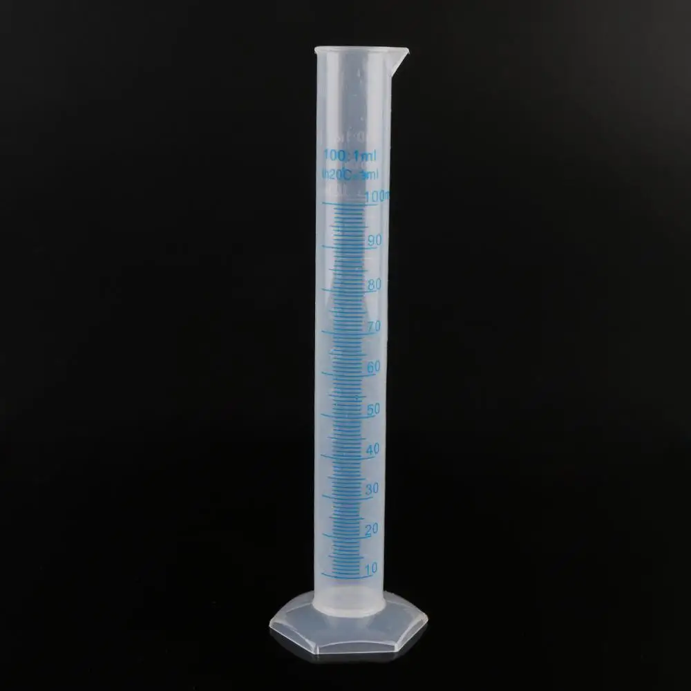 1 Pc High Quality Plastic Measuring Cylinder Laboratory Test Graduated Liquid Trial Tube Jar Tool New | Канцтовары для офиса и