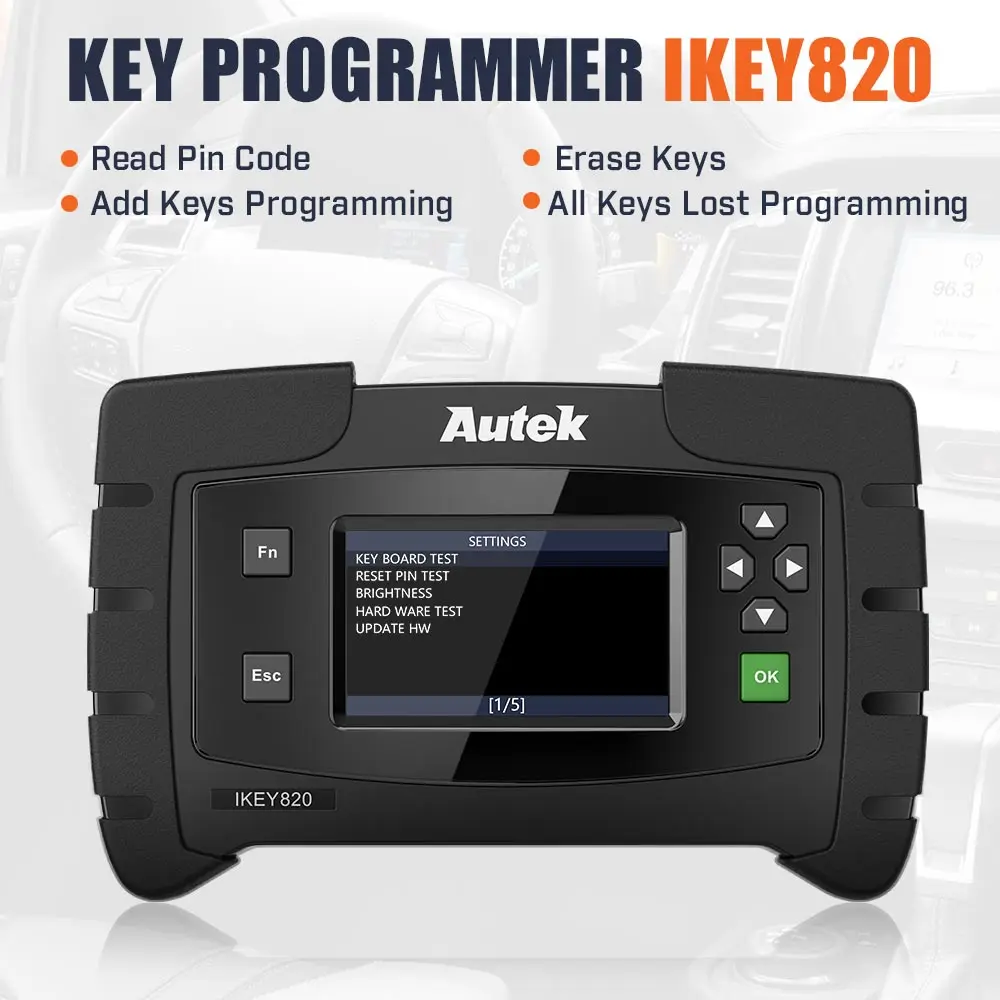 Профессиональный Автомобильный ключ-программатор Autek IKey820 OBD2 без ограничения
