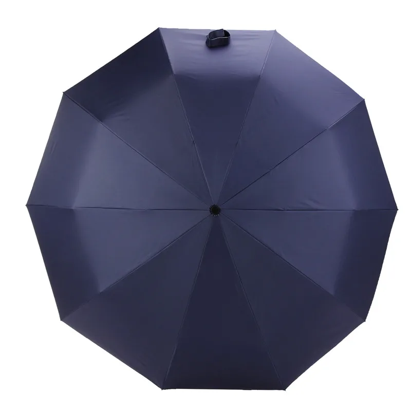 

Leodauknow Business Fully Automatic Three Folding Windproof Solid Wood Handle With Metal Men's Sunny And Rainy Umbrella