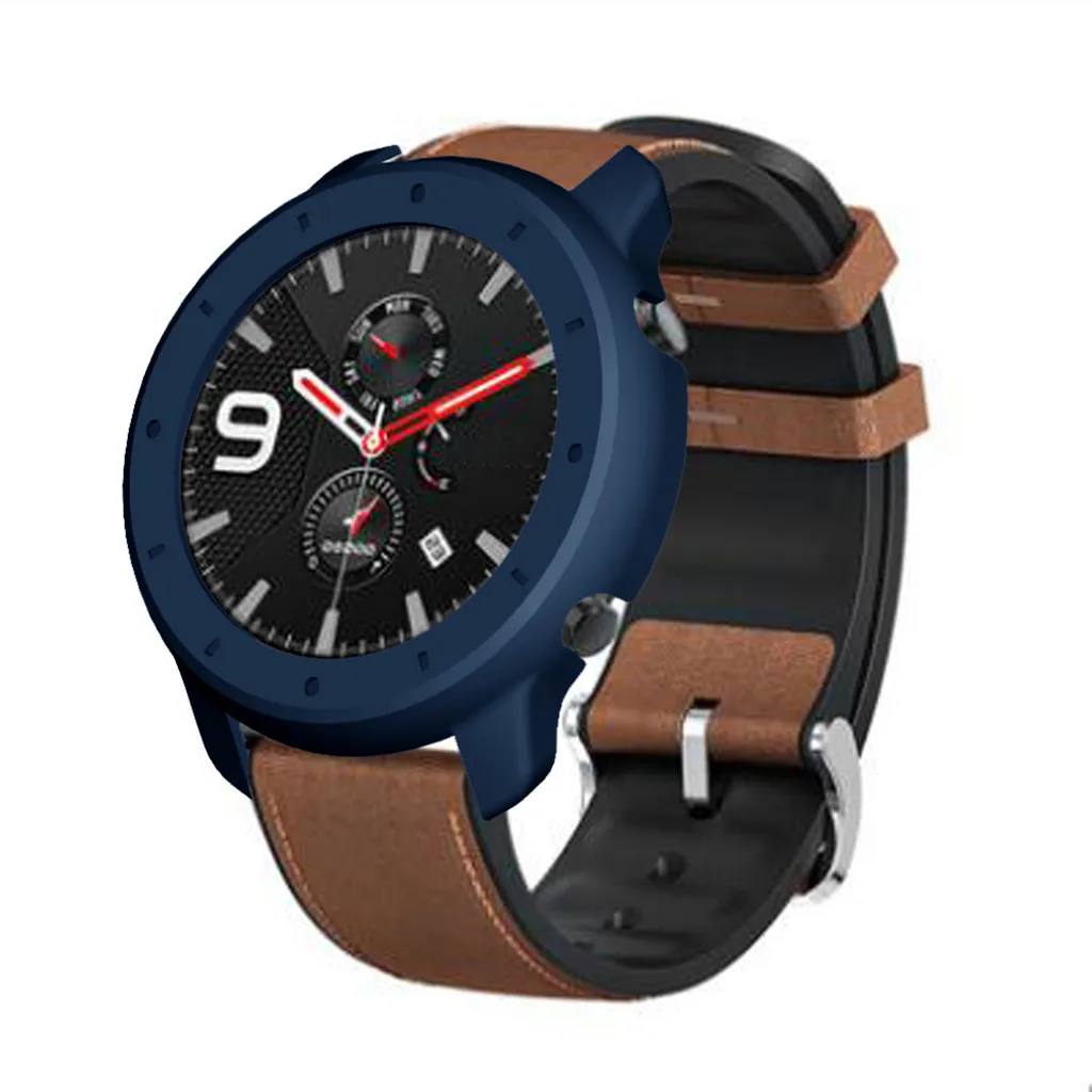 Жесткий защитный чехол из поликарбоната для Xiaomi Huami Amazfit GTR 47 мм, умные часы, цветная рамка из поликарбоната, полное покрытие, запасная защитная оболочка