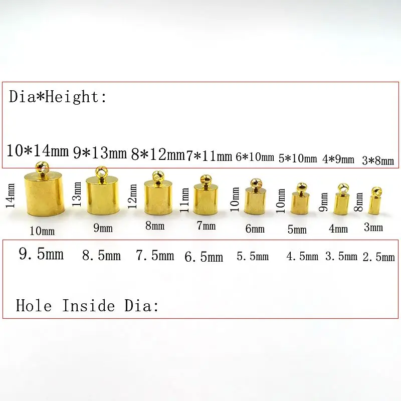 10 50 шт сережки с кисточками концевые Обжимные бусины колпачки DIY аксессуары