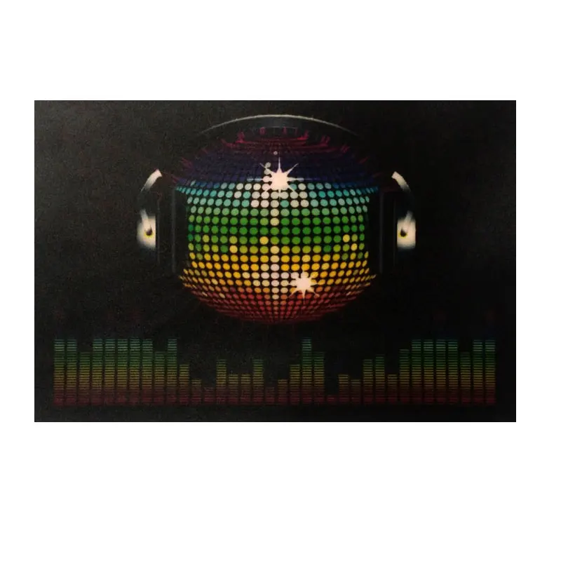 Карнавальный светящийся подарок El футболка музыкальный ритм активируемая