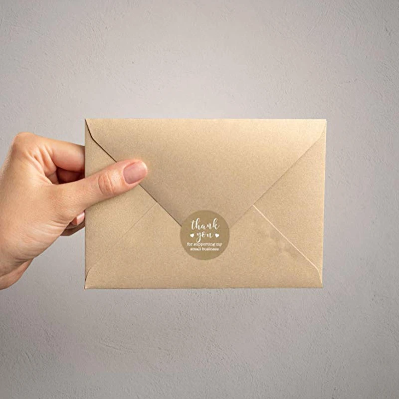 500 шт Наклейка спасибо за поддержку моего маленького бизнеса для праздников