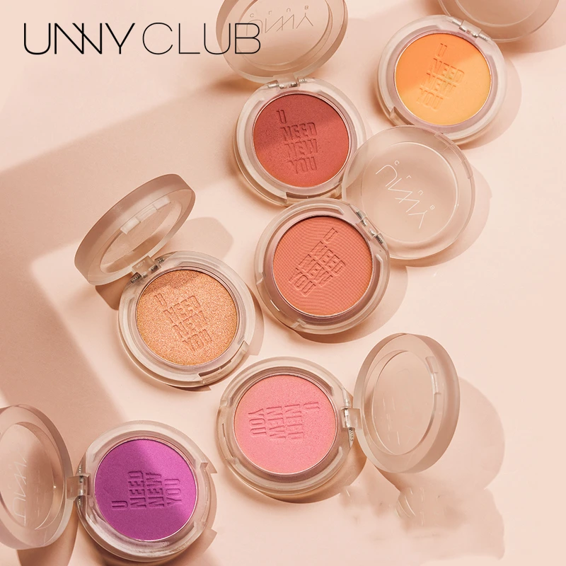 

UNNY Club Румяна Палитра румян шарф стереоскопический натуральный нюдовый женский контур красоты макияж Профессиональная Косметика