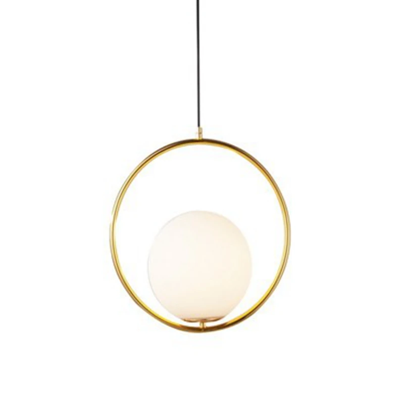 LukLoy подвесной светильник из матового стекла с шариком для спальни фойе кладовой