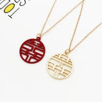 chinese traditional festival blessing earrings personalized fun hand made sweet small fresh new design necklace