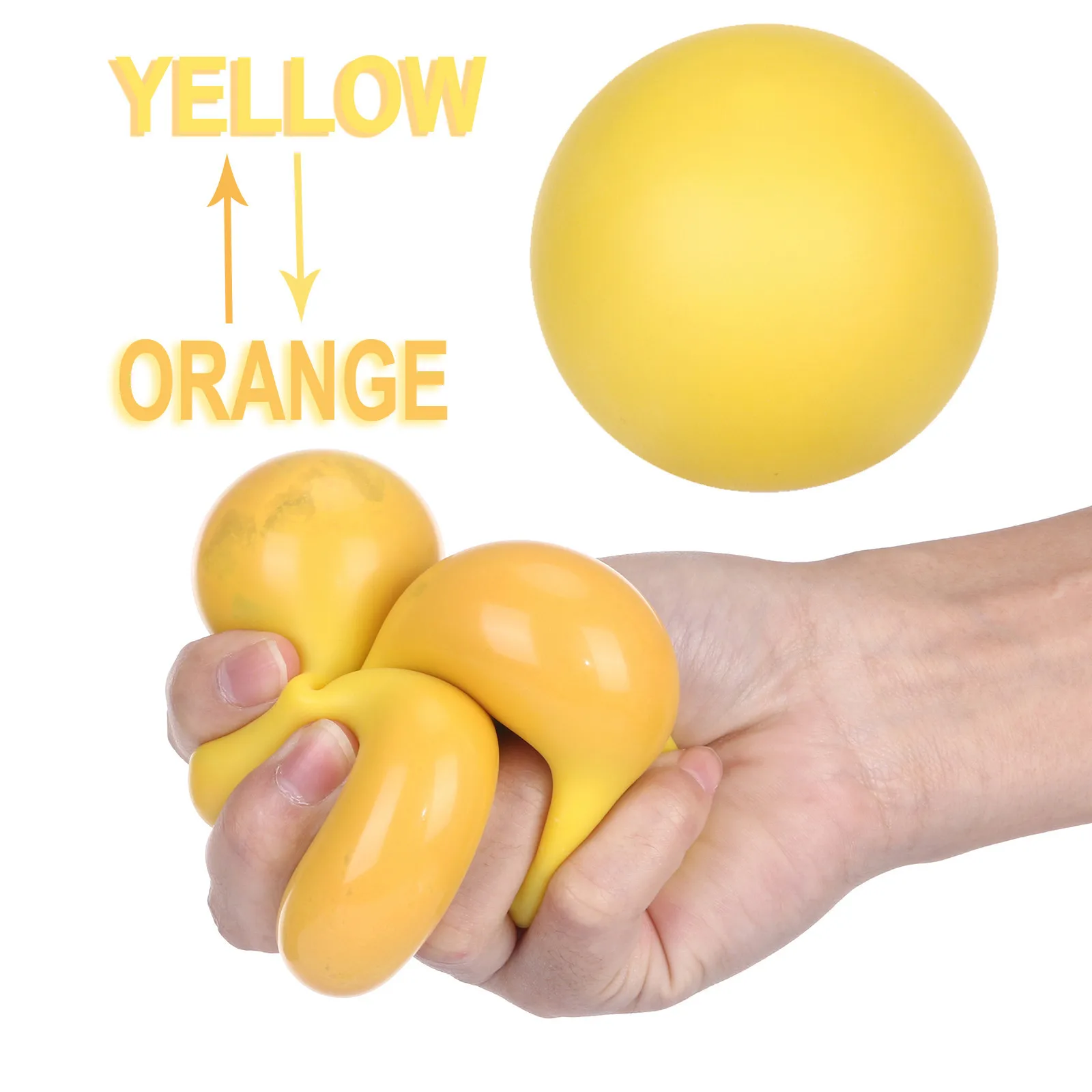 

Stress Relieve Squeeze Ball Color Changing Toy Relieve Anti Stress Balls Hand Squeeze Fidget Toy Pack For Adults Kids Antistress