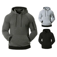 hollow mens wild fashion casual clip silk cotton sports hooded pullover jacket autumn
