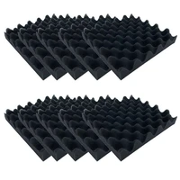 10pcs soundproofing foam egg crate studio acoustic foam soundproofing treatment egg profile tile foam new