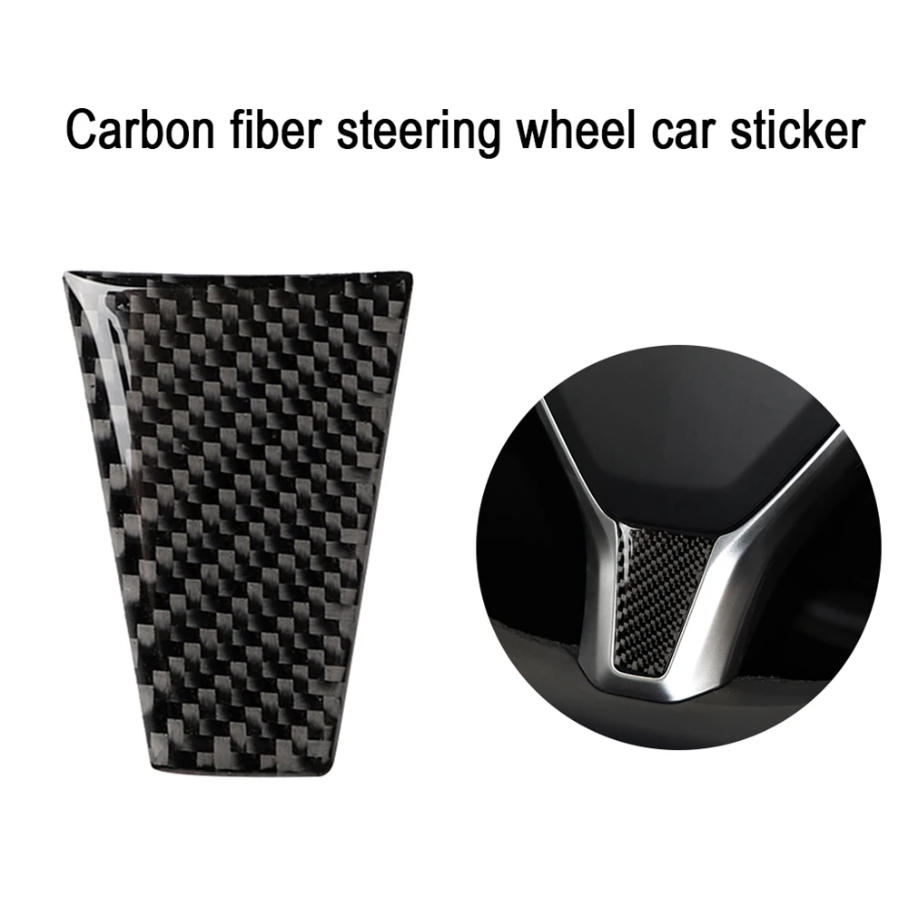 

Carbon Fiber Car Interior Steering Wheel Cover Trim Sticker for Tesla Model S and for Model X Car Styling Accessories