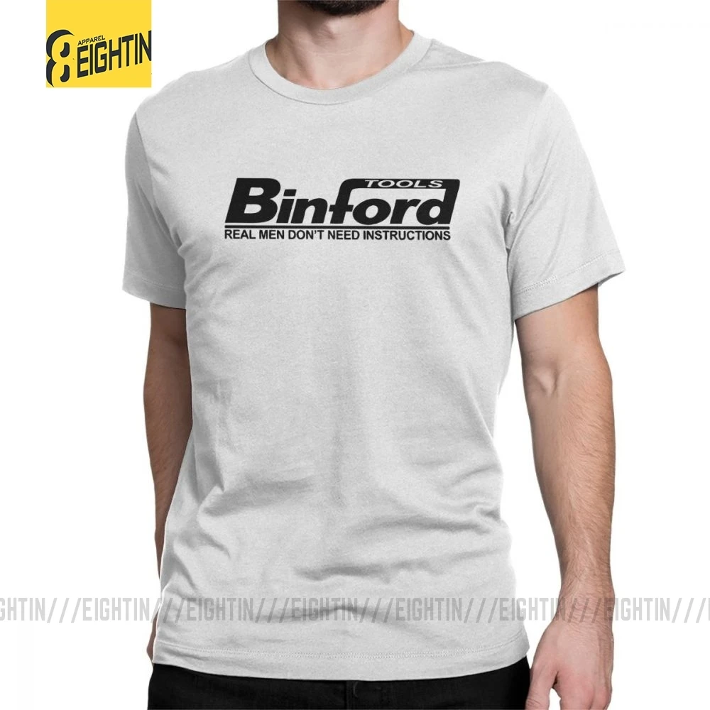 Мужские Винтажные футболки Binford Tools винтажные с короткими рукавами из 100% хлопка