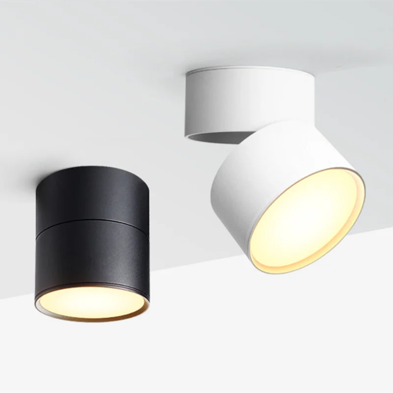 

LED Dimmable Folding Downlight 9W 12W 15W LED Ceiling Spotlight AC110-240V LED Warm and Cool White Indoor Lighting Ceiling Light