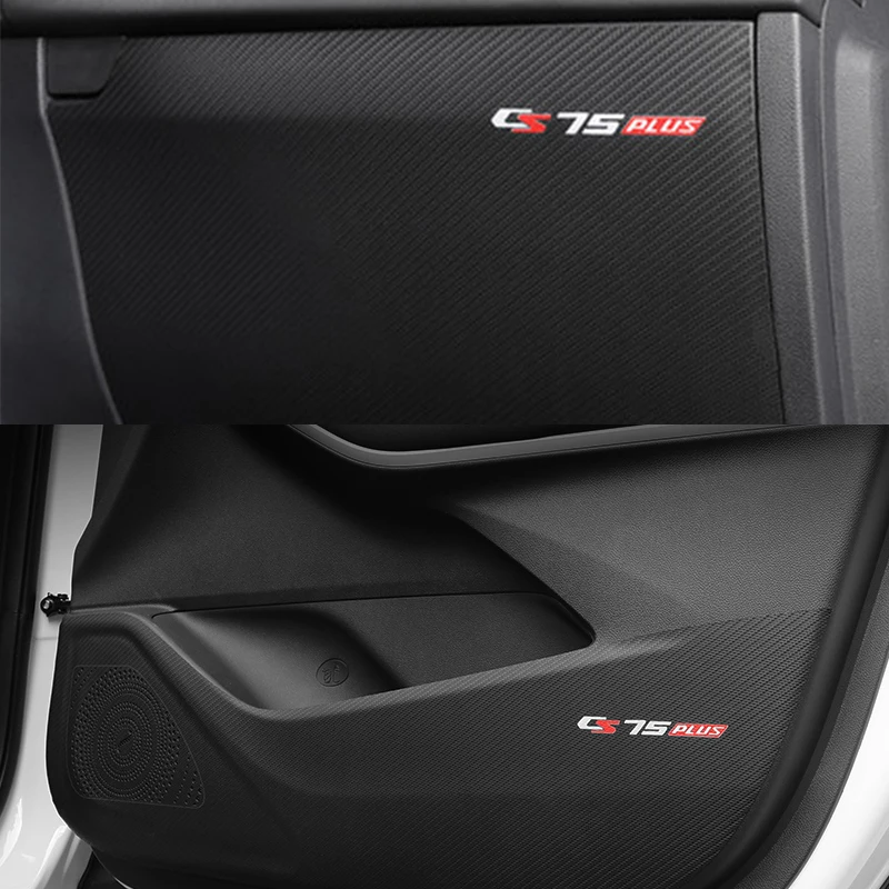

4pcs Leather Car Door Anti Kick Pad Protection Side Edge Film Protector Stickers For Changan CS75 PLUS 2019 2020 2021 Accessorie