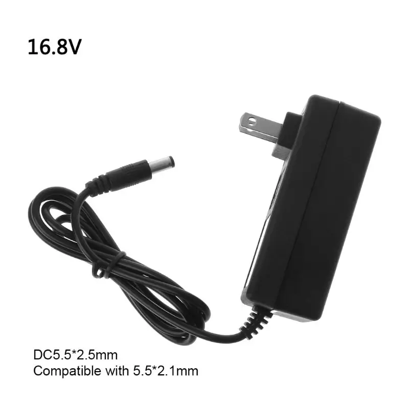 

Battery Charger 16.8V DC 1.2A Intelligent Lithium Power Adapter EU US Plug