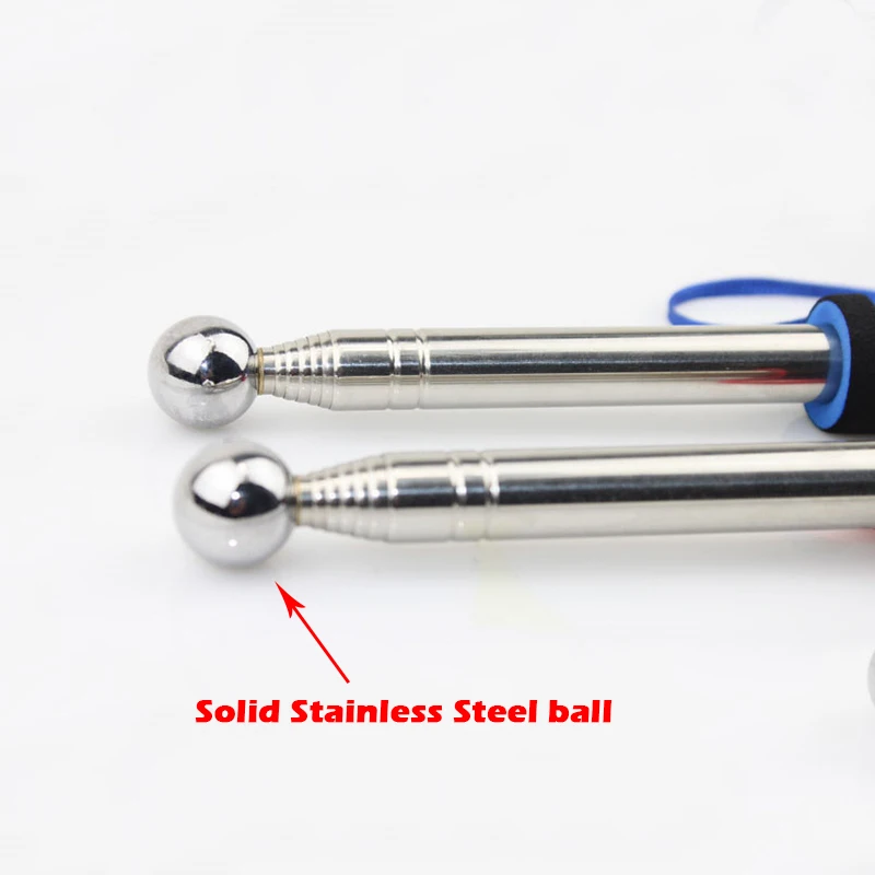 98cm/130cm Empty Drum Hammer Tools Inspection Retractable Tile Bell EDC Self defense Tool Personal Safety | Безопасность и защита