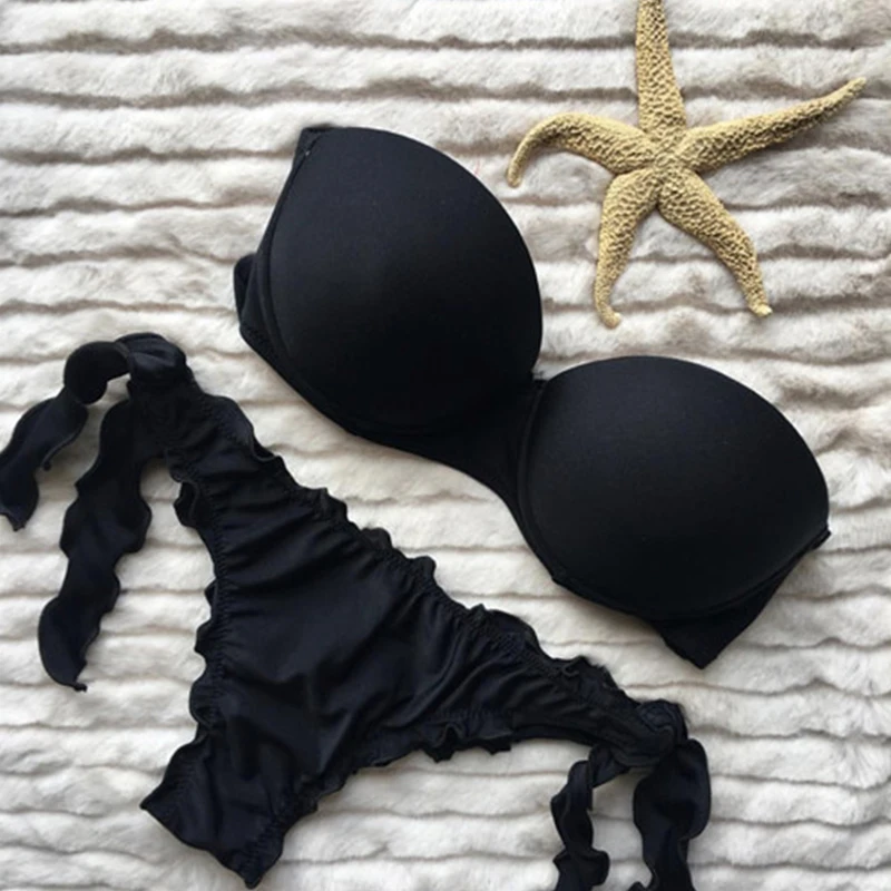 Новый сексуальный бикини купальник женский пуш ап набор Бразильский купальный