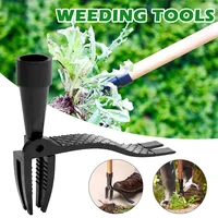 garden stand up weeder black aluminum lever head weed puller hand tool manual weed remover handle with sharp claws fast delivery