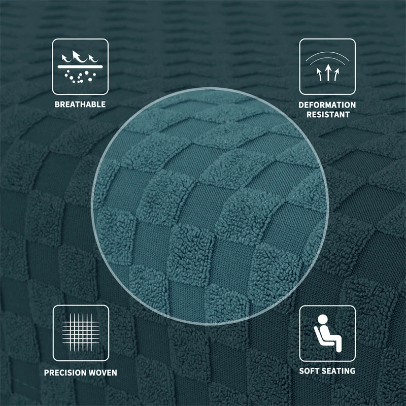 Жаккардовые Чехлы для оттоманки эластичные чехлы из спандекса ног моющиеся