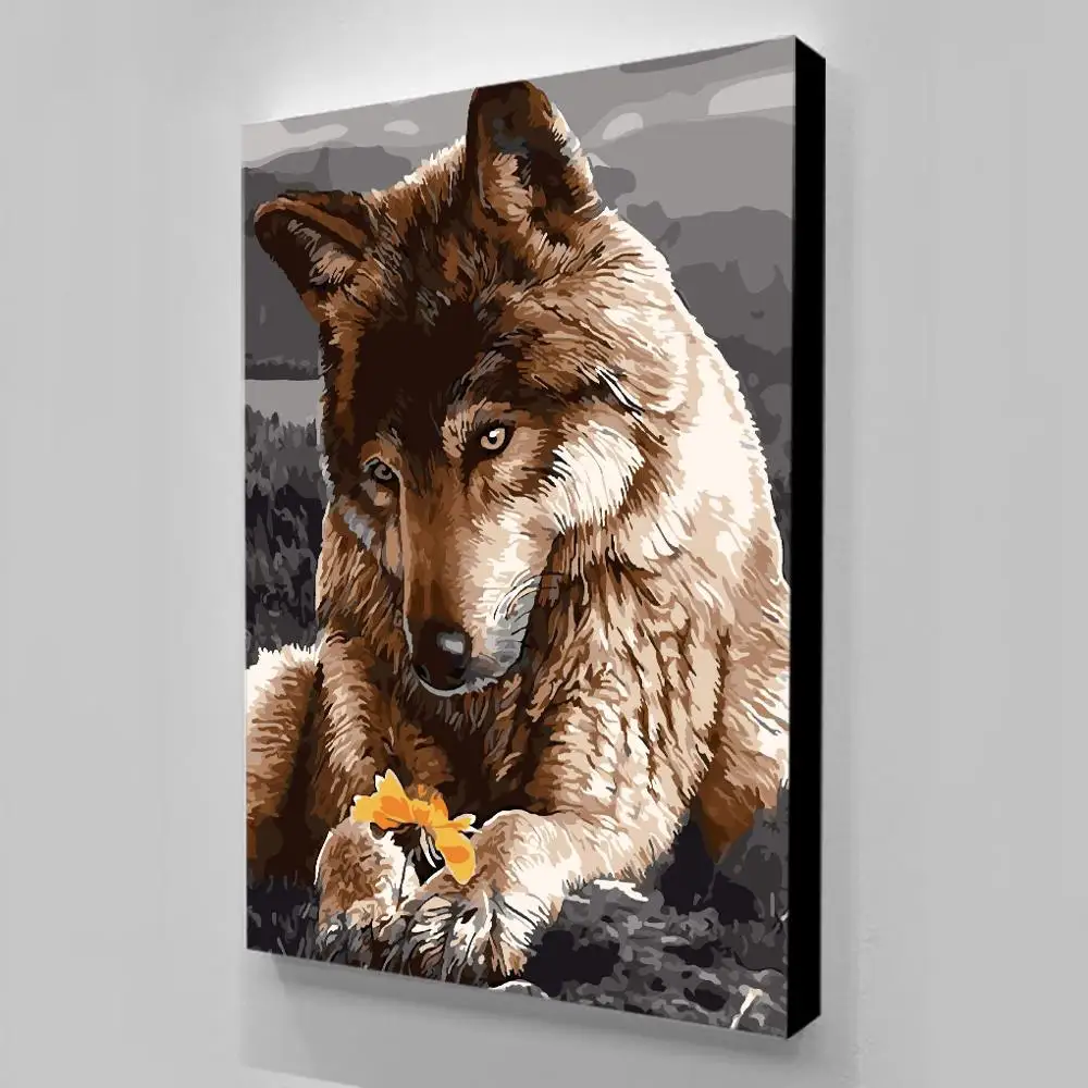 Настенный живописные Печать на холсте Постер &quotВолк&quot животных холст Картина