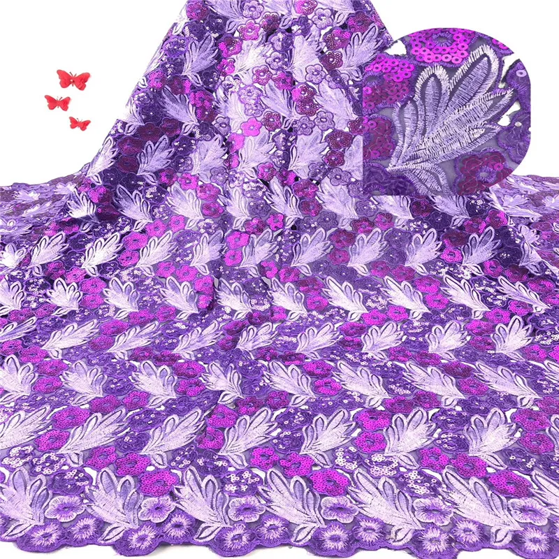 

Cassiel Beautiful Sequins Tulle Lace Fabric with High Quality African with Embroidery 2019 Popular Lace Fabric For Wedding