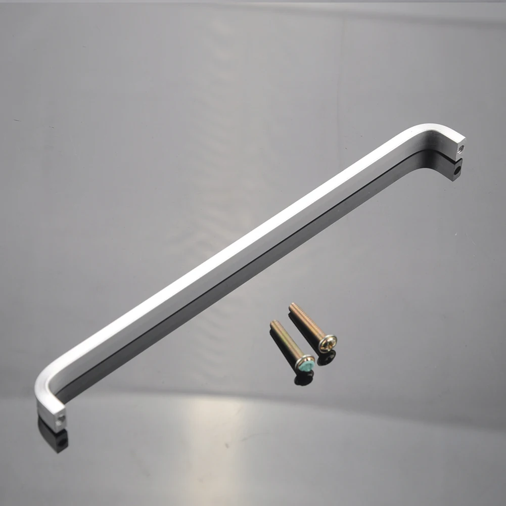 

2 Screws Home Furniture Solid Hollowing Easy Install Replacement Kitchen Space Aluminum 5 Lengths Wardrobe Handle