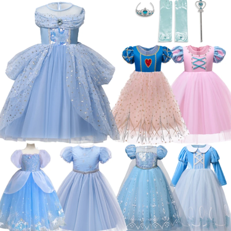 

Детское кружевное платье для девочек 3-8 лет