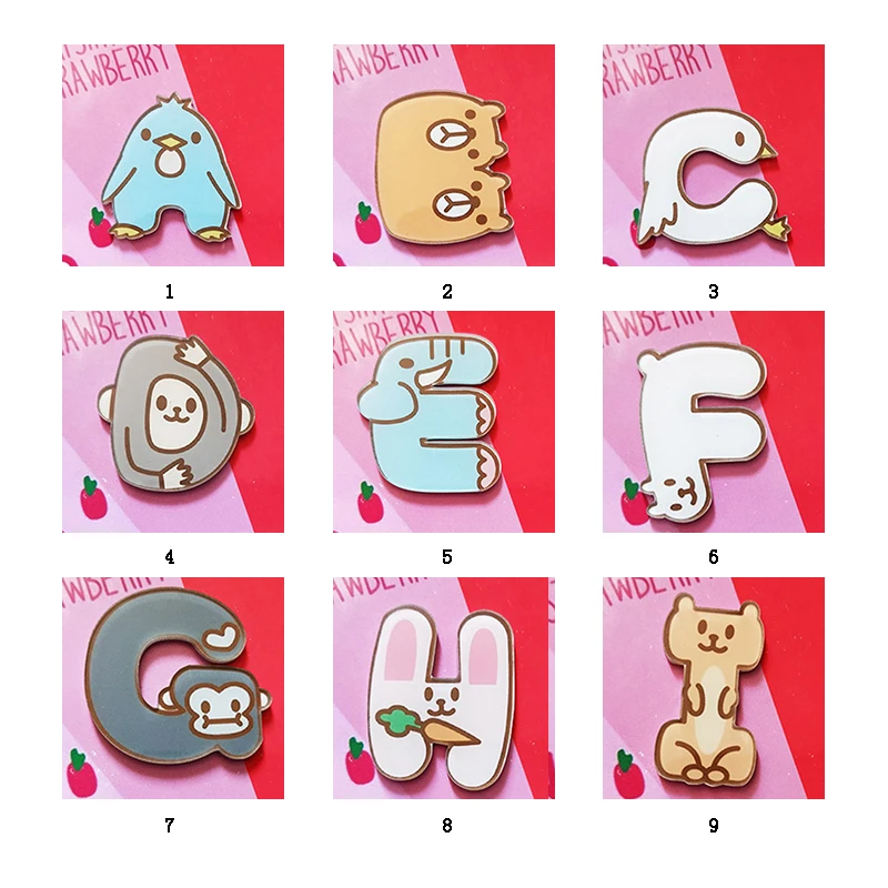 Рождественские Мультяшные животные буква английское имя дети как кухня наклейка